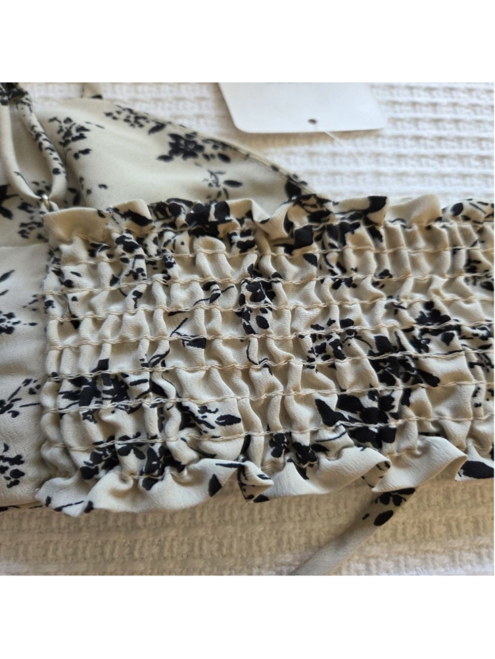 Women's MAPCIE Beige Black Floral Maxi Skirt Set M - Picture 10 of 16